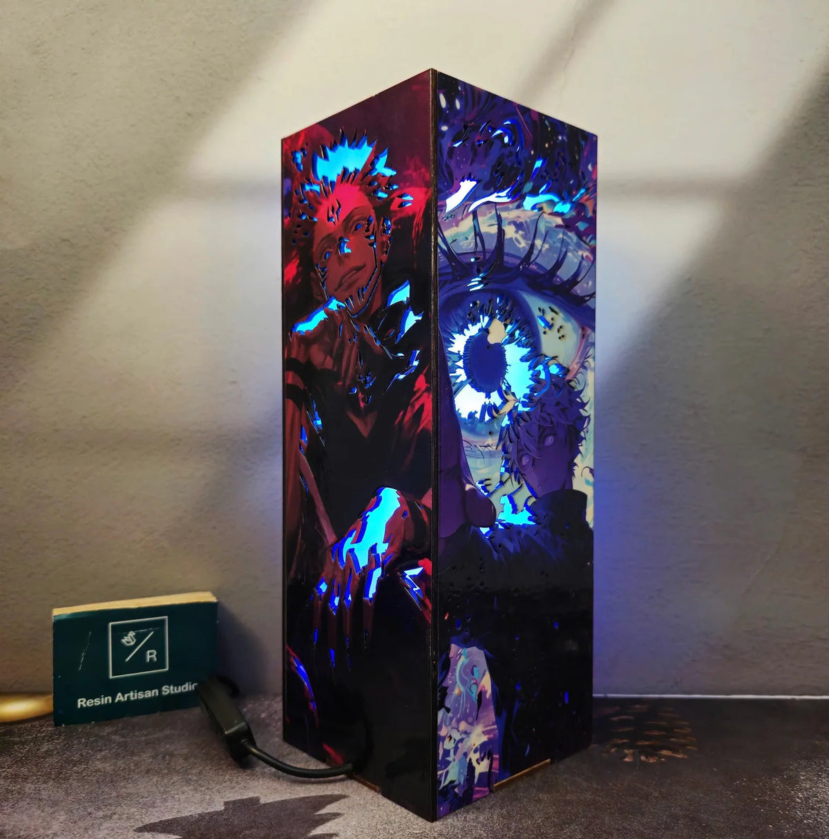 Layered Wood Anime Night Light