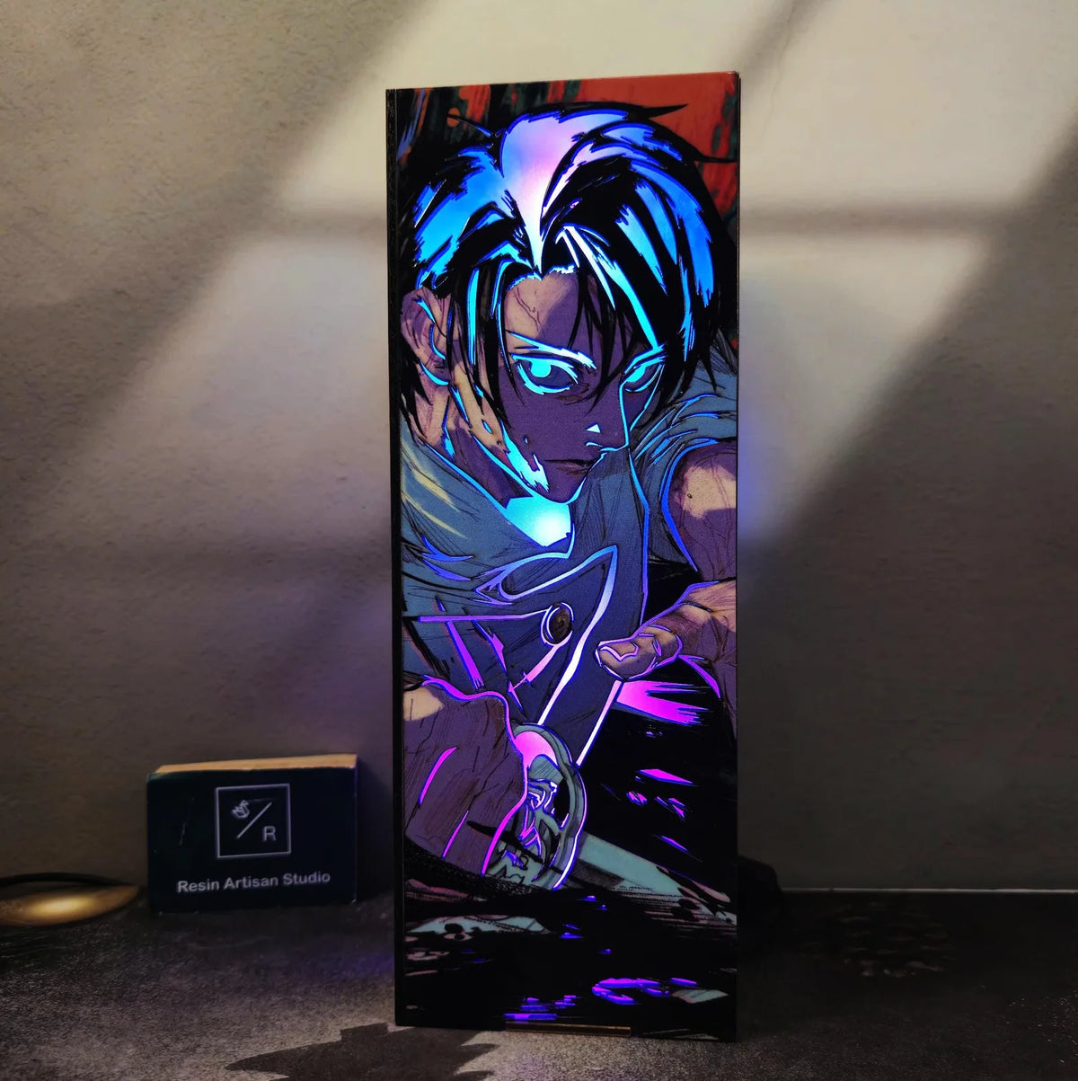 Layered Wood Anime Night Light